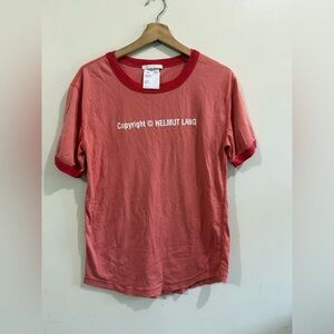 Helmut Lang Graphic Red Tee
